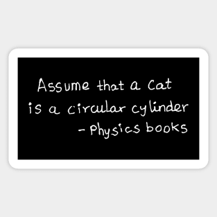 Physics books funny science meme joke Sticker